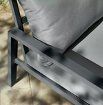 Sitges 4 Seater Aluminium Garden Sofa Set - Grey