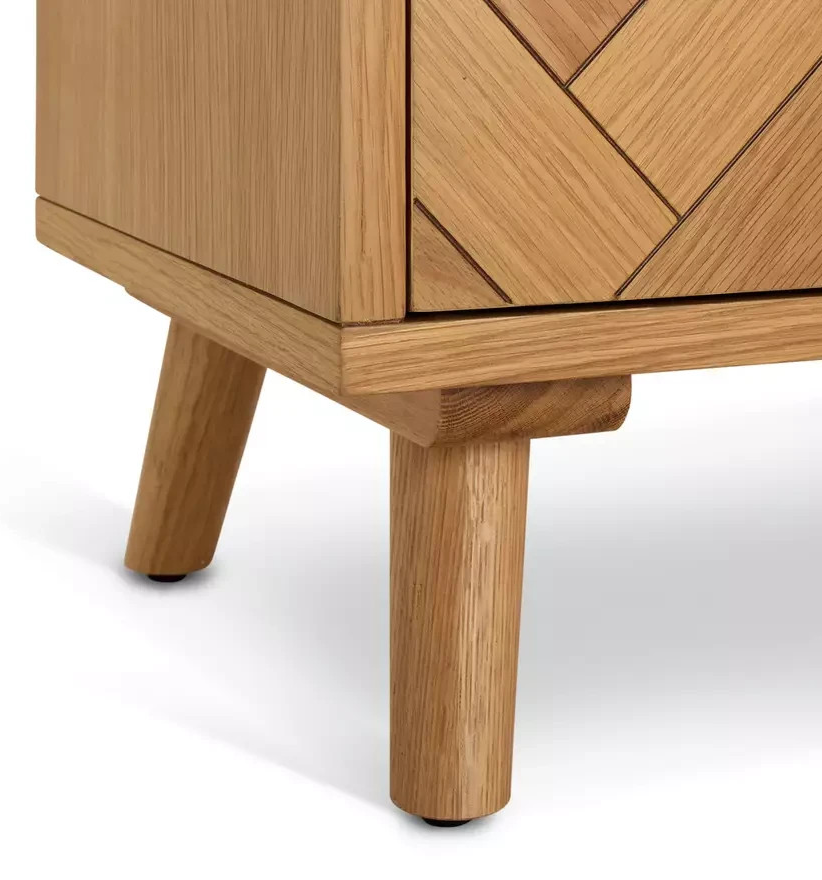 Afram 2 Door 1 Drawer TV Unit - Oak ( B Grade )