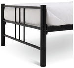 Home Atlas Single Metal Bed Frame - Black | Modern Strong Bedroom Furniture Bed