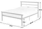 Home Avalon Small Double Metal Bed Frame Black | Sturdy Modern Bedroom Furniture