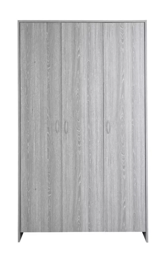 Home Seville 3 Door Wardrobe - Grey Oak Effect | Triple wardrobe