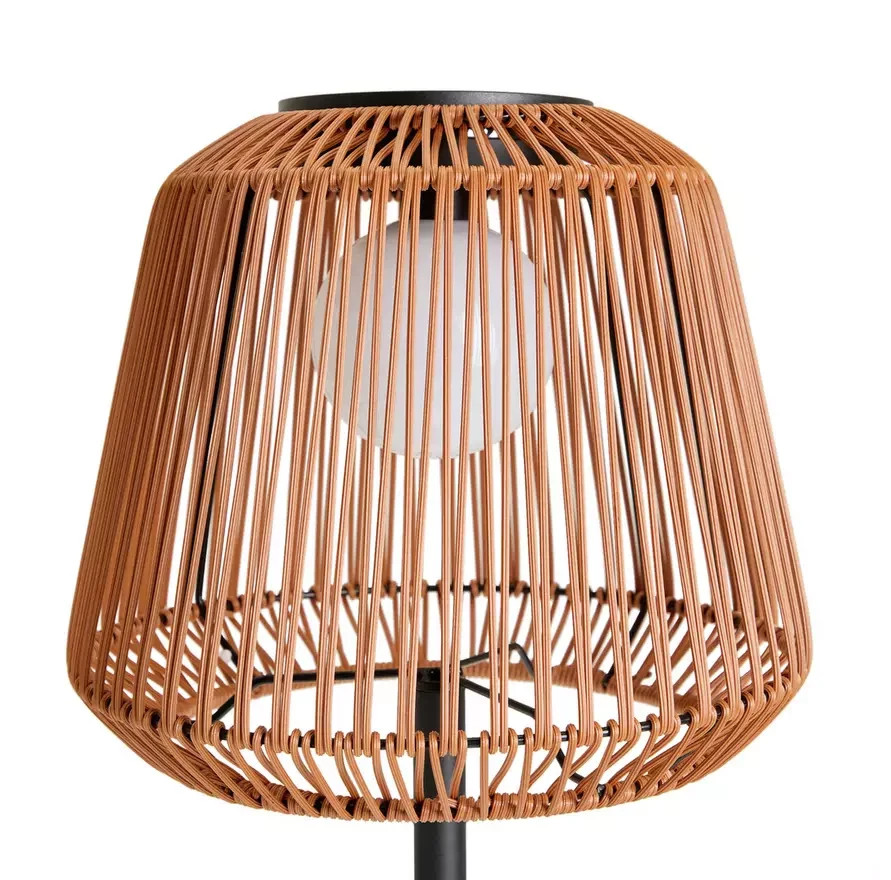 Solar Rattan Floor Lamp | Outdoor Garden Solar Lighting Decoration
