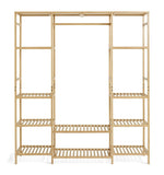 Habitat Cullen Triple Bamboo Open Wardrobe - Natural
