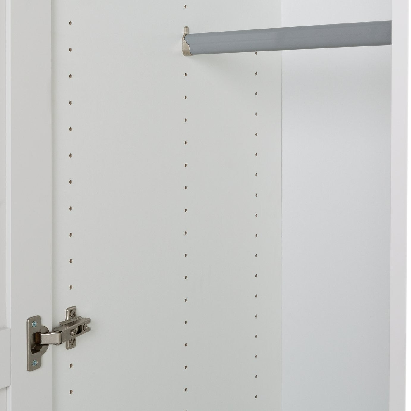 Munich Panelled 2 Door Wardrobe - White | Modern white wardrobe