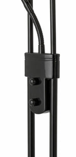Father & Child Uplighter Floor Lamp Black | Adjustable Reading Light Modern Home