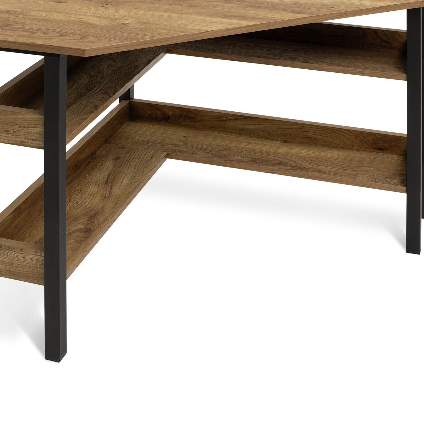 Habitat Nomad Corner Office Desk - Oak ( B Grade 45200 )