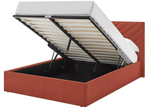 Home Luca Kingsize End Lift Ottoman Bed Burnt Orange | Storage Bed Frame Bedroom