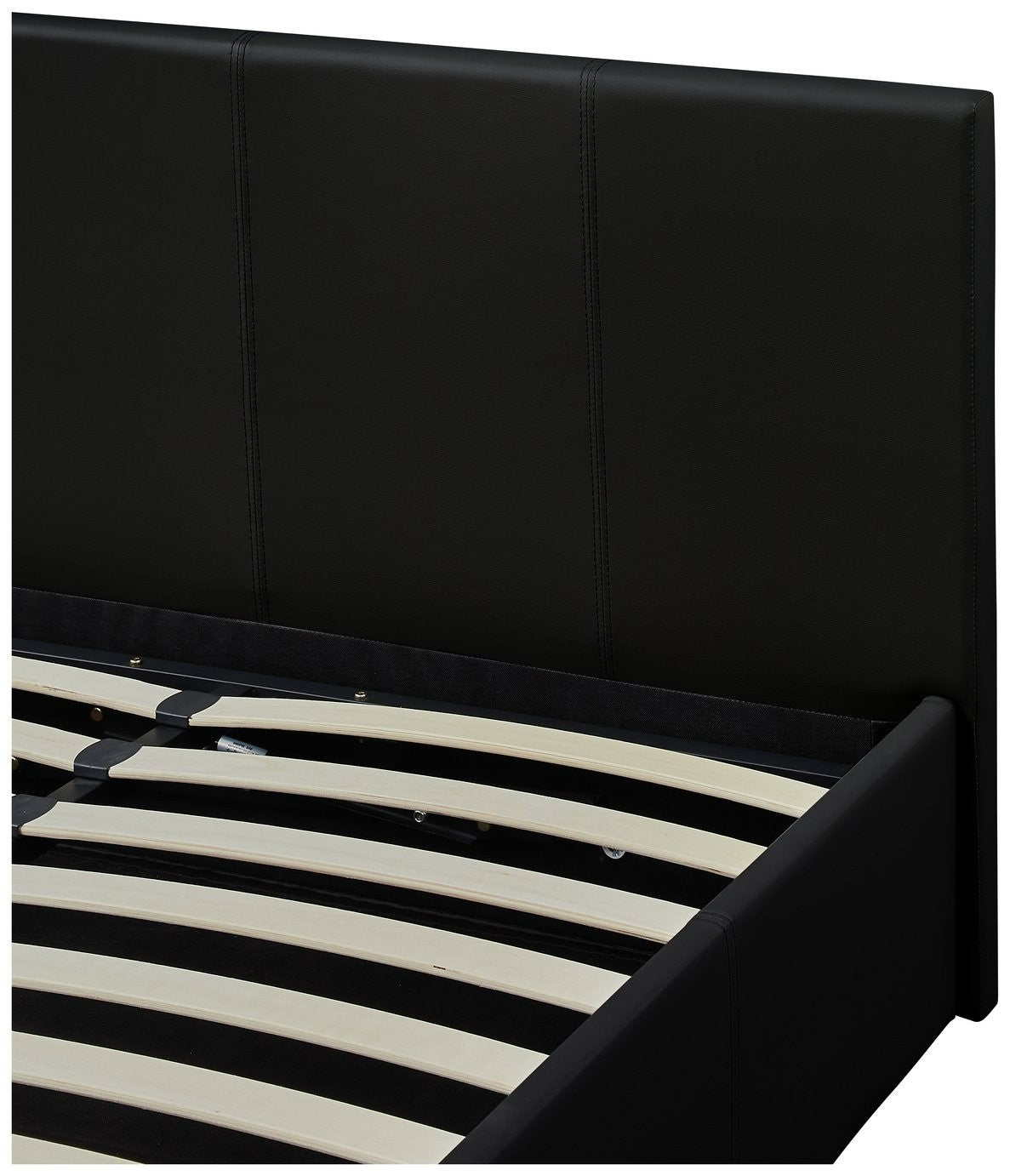 Lavendon Double Side Open Ottoman Bed Frame-Black | bed frame black side lift