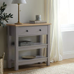 Home Winchester 1 Drawer Console Table - Grey