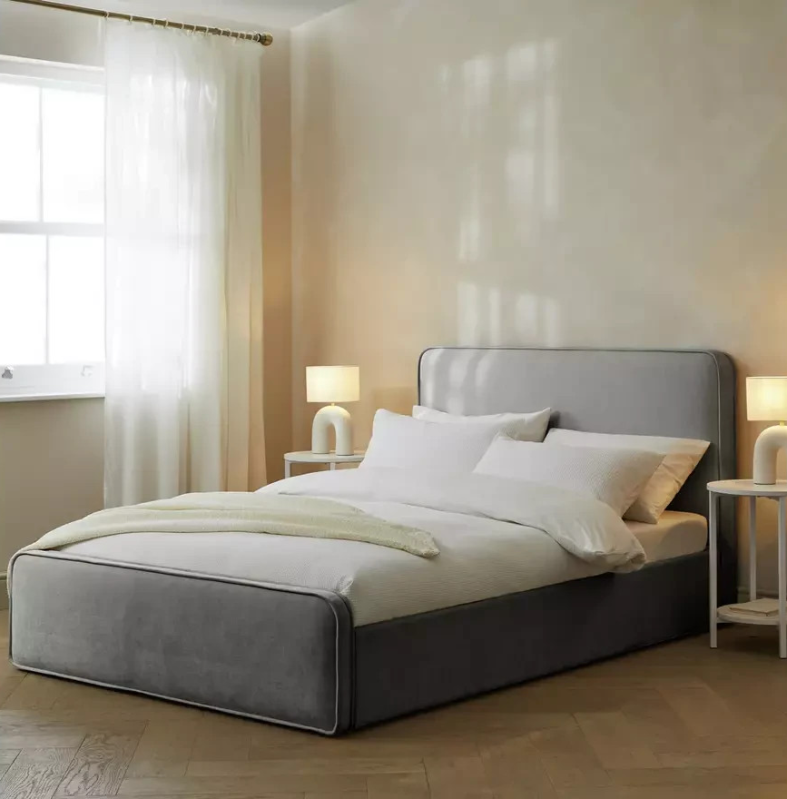 Ruxley Kingsize End Drawer Storage Bed - Grey | Stylish Sleep Space