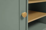 Home Winchester 2 Door TV Unit - Green | Contemporary Media Furniture