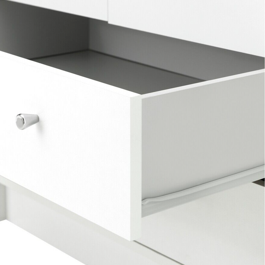 Malibu 2 Door 2 Drawer Wardrobe - White ( B Grade )