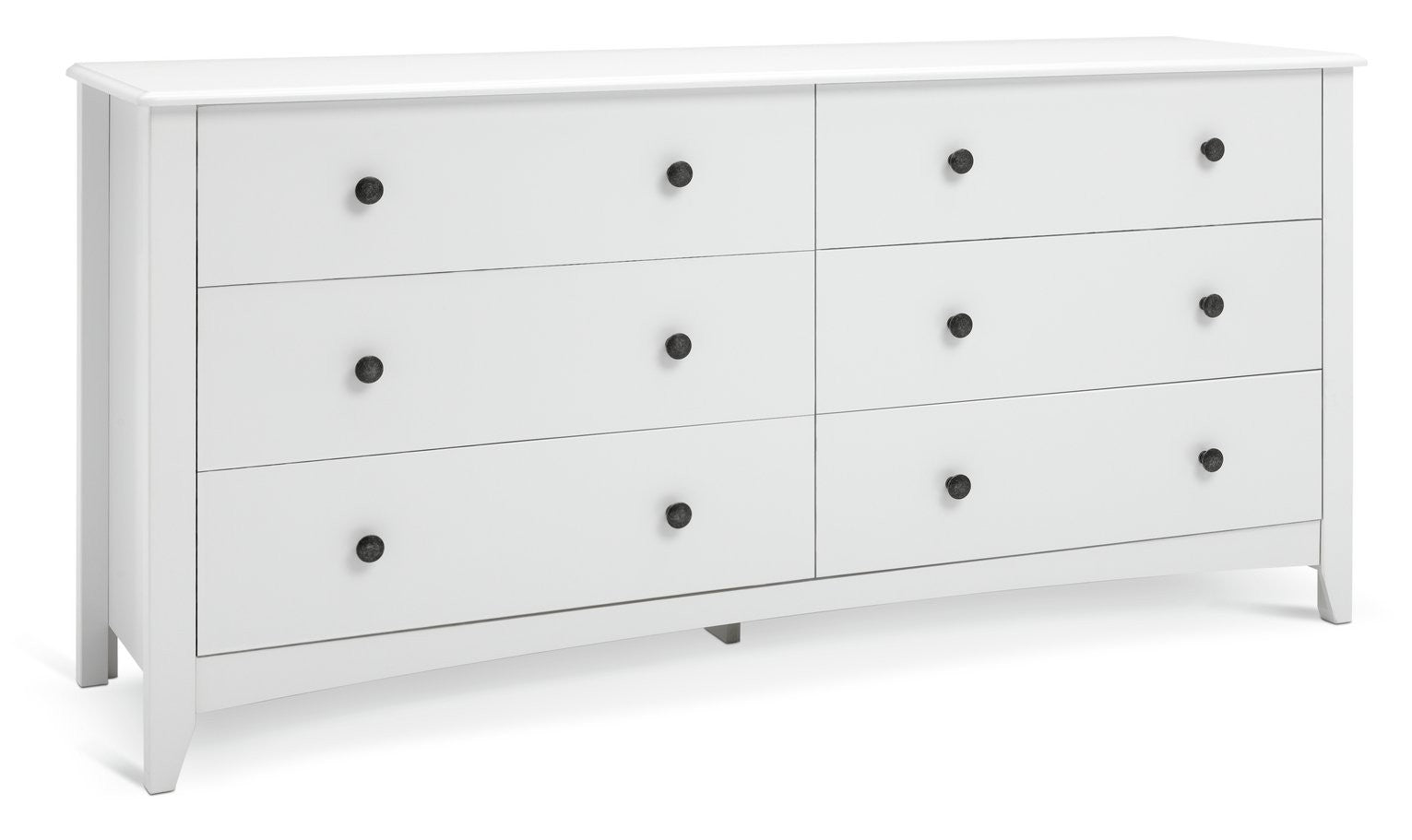 Minato 6 Drawer Chest - White | Modern Everyday Storage