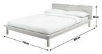 Habitat Akio Double Wooden Platform Bed Frame - Natural