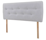 Skandi Small Double Headboard - Light Grey