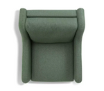 Morris Self Assembly Fabric Armchair - Green