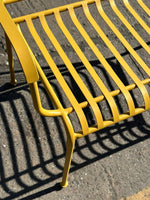 Indu 2 Seater Metal Garden Bench - Yellow