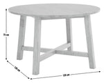 Trieste Round 4 Seater Dining Table - Oak