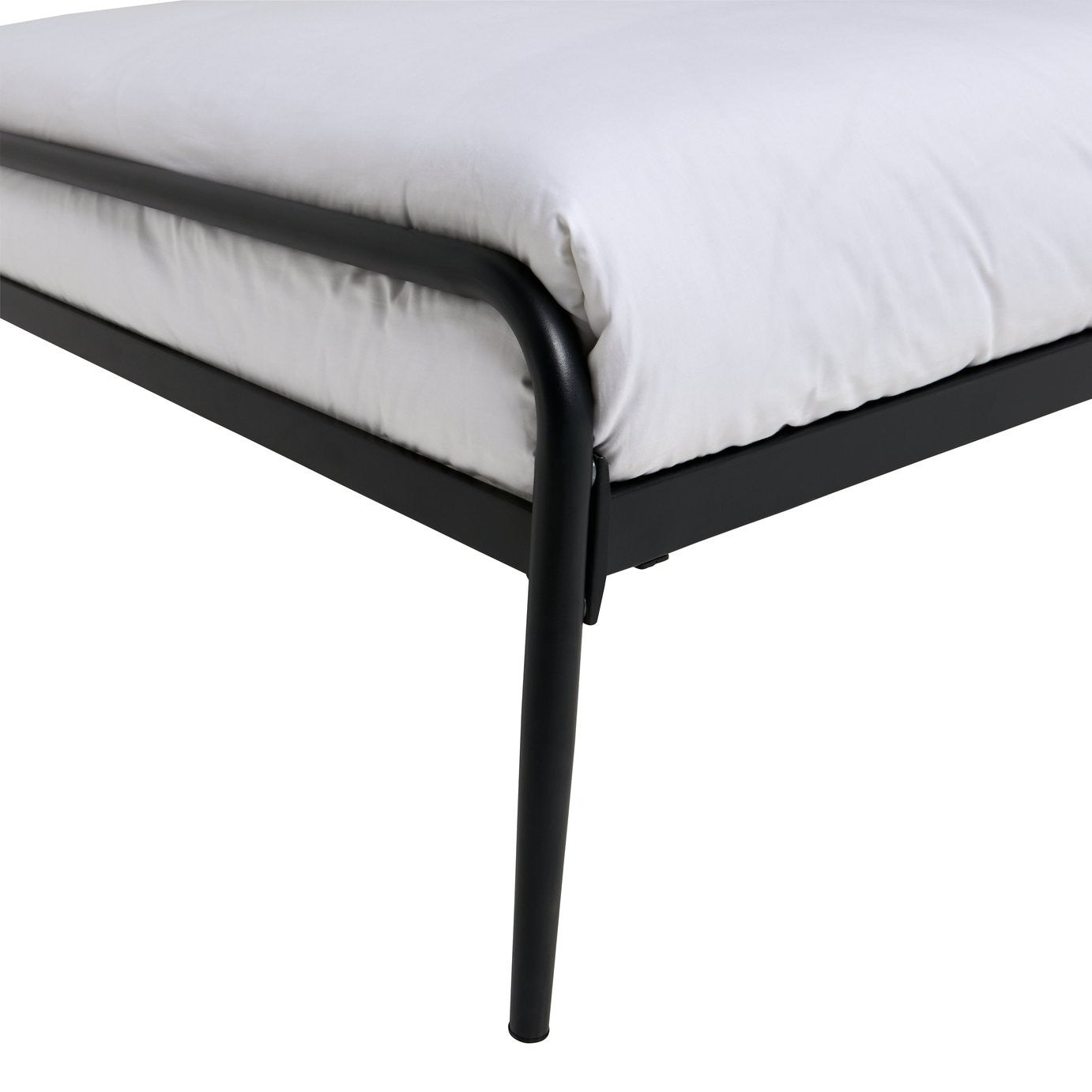 Kanso Double Metal Bed Frame - Black | Industrial Bedroom Vibe