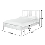Chiltern Spindle Double Wooden Bed Frame - Oak (S)