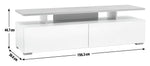 Habitat Floating Top TV Unit - White & Oak ( B Grade 51537 - 51541 )