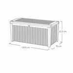 Keter Borneo 416L Outdoor Garden Storage Box - Brown