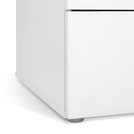 Zeke 2 Door Wardrobe - White | Bright Minimalist Styling
