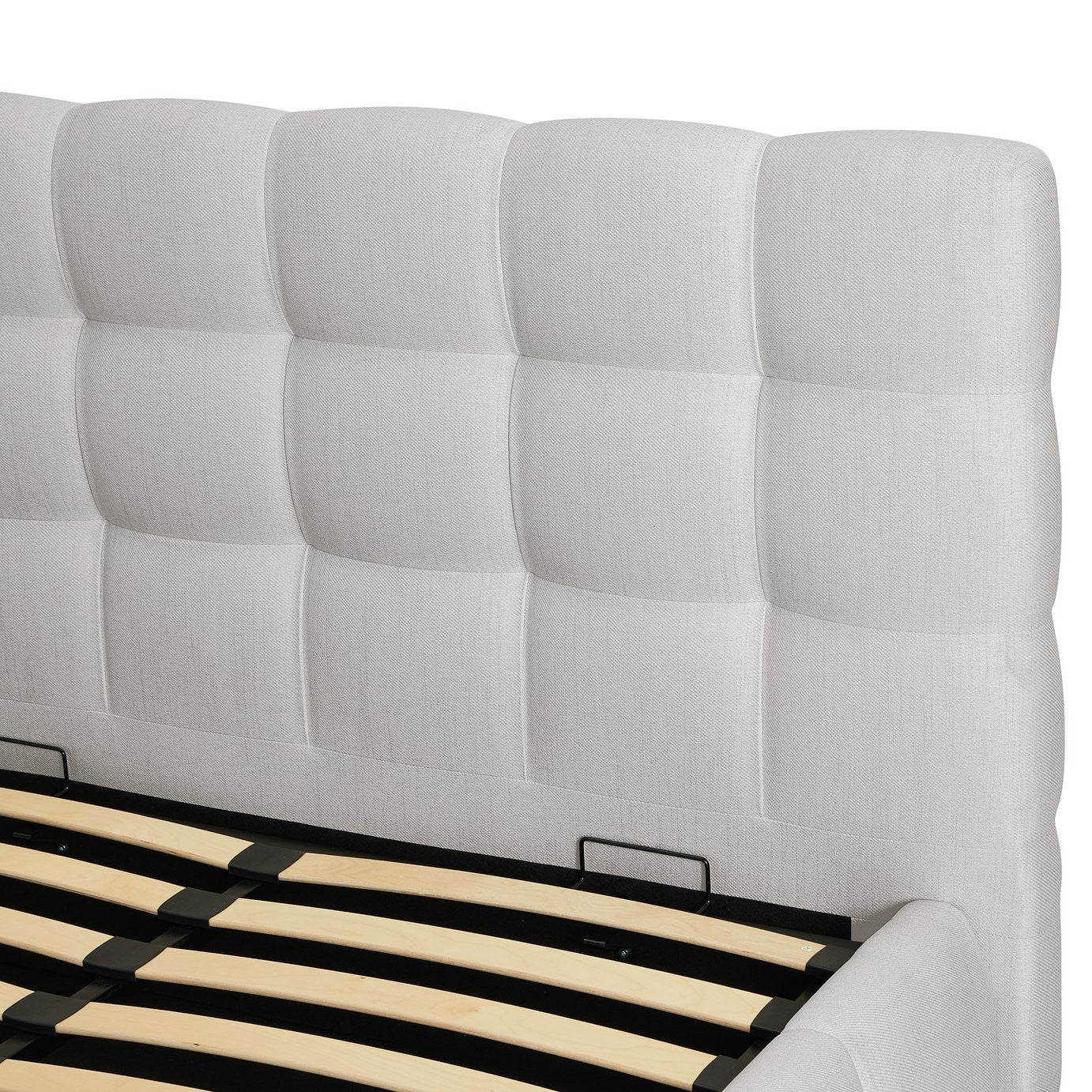 Bowie Small Double End Lift Ottoman Bed - Grey | Practical Lift Mechanism