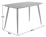 Home Cobin 4 Seater Dining Table - Black | Modern dining table