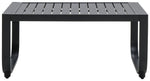 Home Trelew 4 Seater Metal Patio set - Black | Weather-resistant patio set