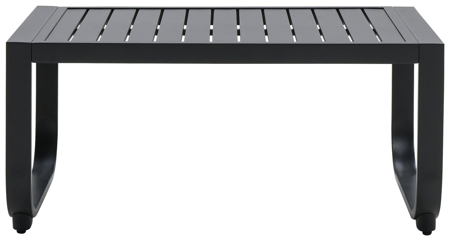 Home Trelew 4 Seater Metal Patio set - Black | Weather-resistant patio set