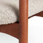 Lex Pair of Fabric Dining Chairs- Walnut | Upholstered Kitchen Furniture