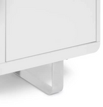Sleigh 2 Door Sideboard - White Gloss ( B Grade 1048)