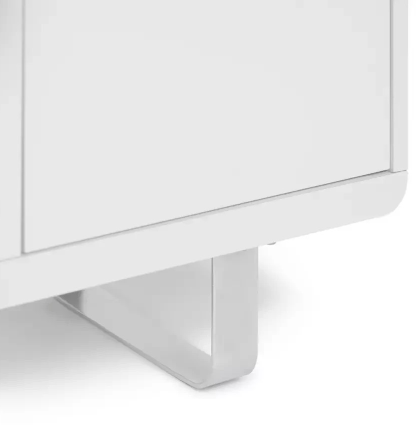 Sleigh 2 Door Sideboard - White Gloss ( B Grade 1048)