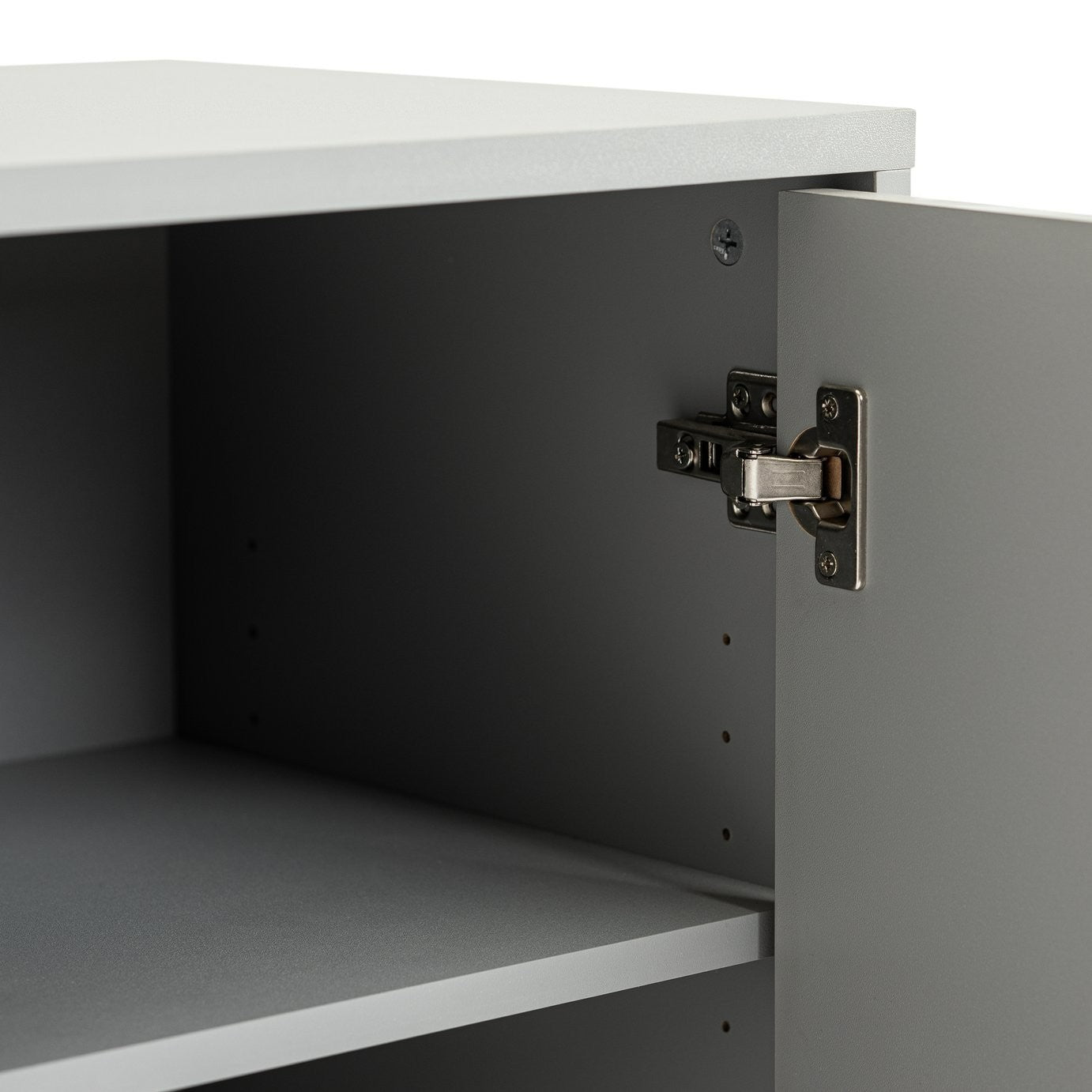 Zander Textured Small Sideboard - Grey | Modern Storage Cabinet