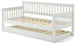 Home Aspley Trundle Day Bed - White | Compact Spare Room Setup