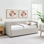 Home Tamara Trundle Day Bed - Natural | Sofa bed for small rooms