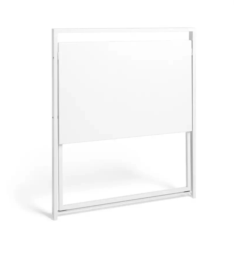 Compact Folding Office Desk White | Foldable Computer Work Table Furniture