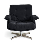 Dawson Fabric Swivel Chair - Charcoal
