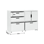 Habitat Kids Rico Double Solid Pine Storage Toy Box Wood Work Space Shelves