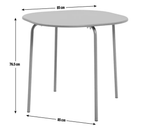 Habitat Jayla Metal Dining Table & 4 Black Chairs