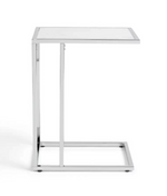 Boutique C Shaped Table Marble Effect | Side Table Sofa End Table Furniture