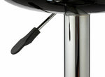 Ottawa Gas Lift Bar Stool - Black |Adjustable Swivel Kitchen Breakfast Bar Chair