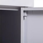 Habitat Tall 1 Door 4 Shelf Locker - Grey ( B Grade 33086 )