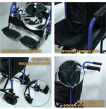 Aidapt Blue Folding Compact Aluminium Transport Wheelchair VA172BLUE