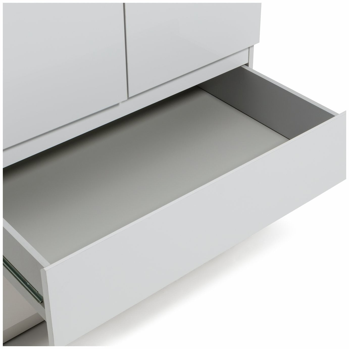 Jenson 2 Door 2 Drawer Wardrobe - Matte White | Simple Clothing Space