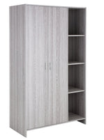 Home Seville 2 Dr Open Shelf Wardrobe -Grey Oak Effect (B Grade)