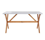 Home Richmond 6 Seater Wooden Patio Set - Grey | Outdoor Garden Dining Furniture