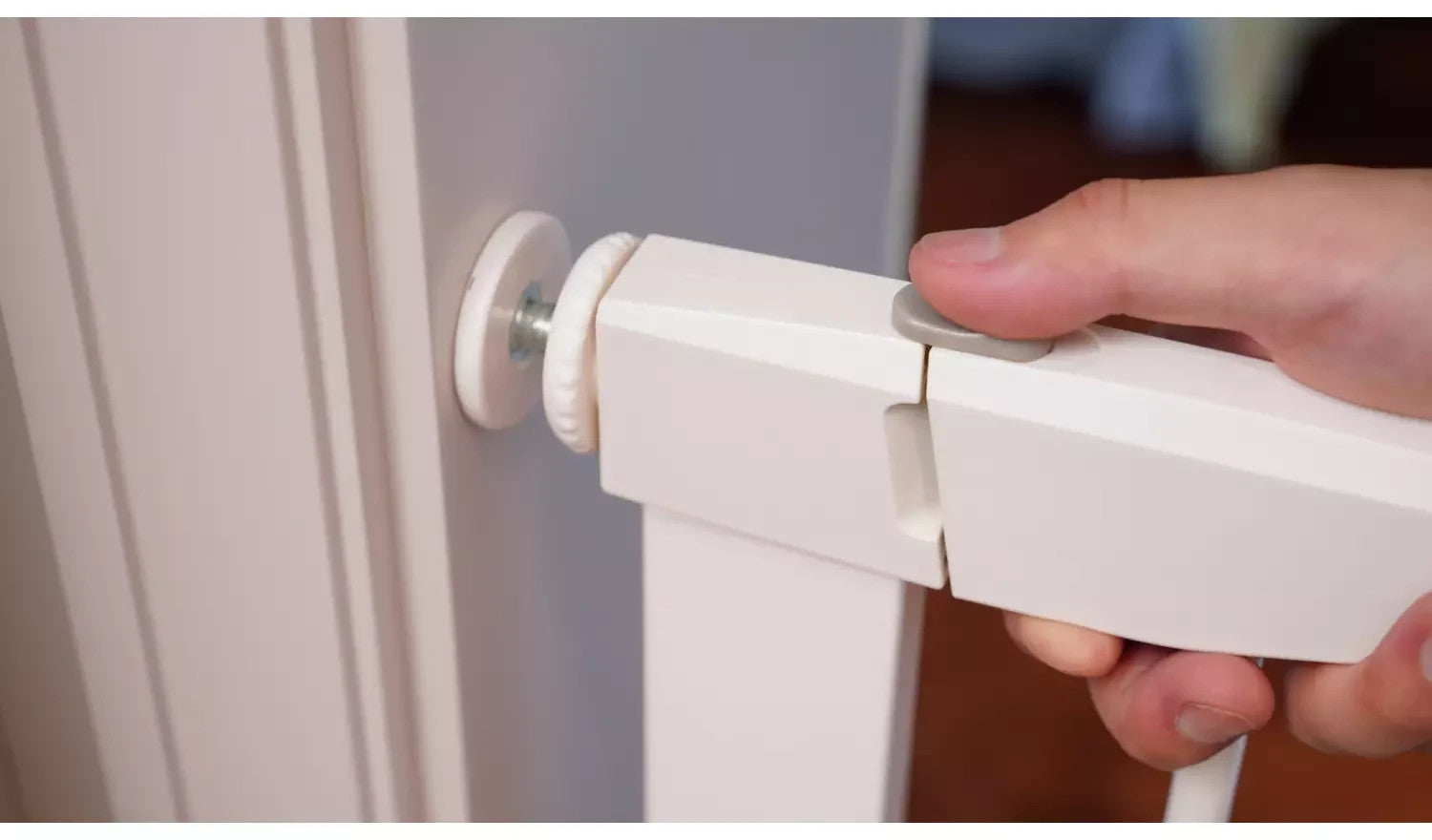 Extra Tall Pressure Fit Pet Gate White | Safety Gate for Dogs & Pets
