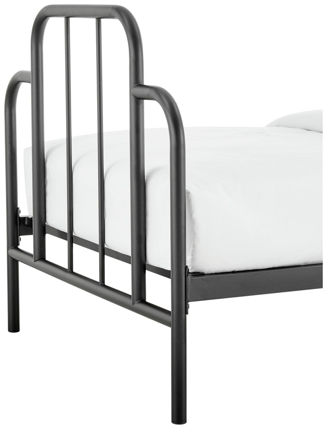 Habitat Jacques Single Metal Bed Frame - Black | Sturdy Bedroom with Mattress
